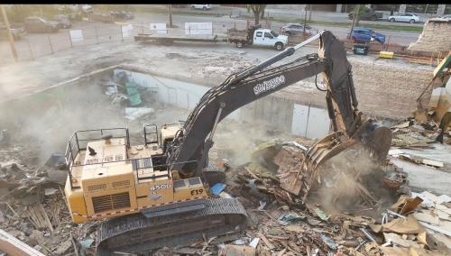 Backhoe at Extra Foods 2