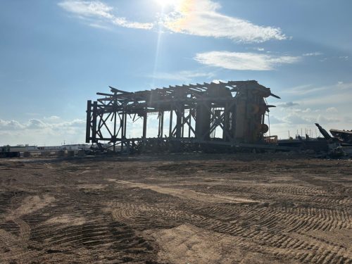 Lonely Steel Headframe