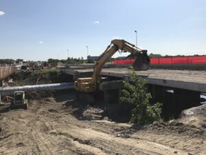 Bridge Demolition Ring Road, Regina, SK