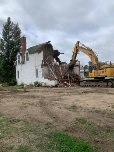 September 2, 2021 Poultry Building Front Demolition