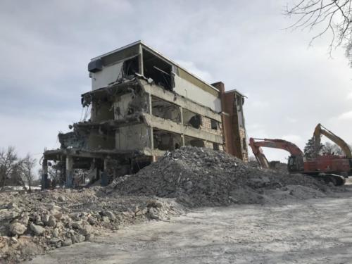 Demolition Progress Swift Current Palliser Care Centre